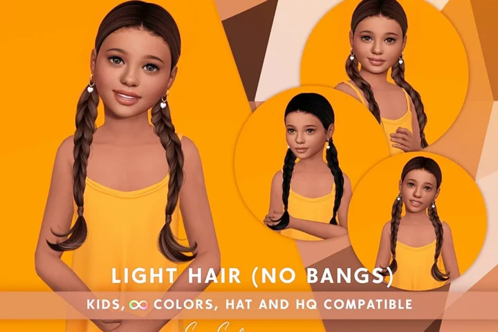 SONYASIMS - Light Hair - No Bangs Kids