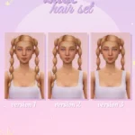 Lilac hair set