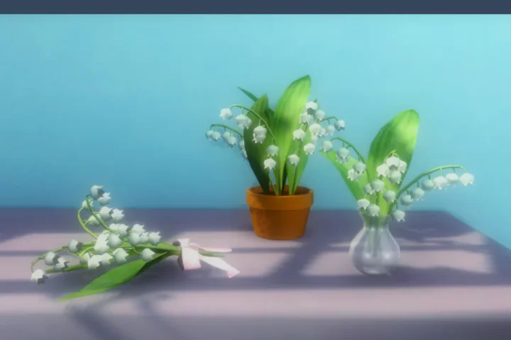 Lily of the valley set - flower decors