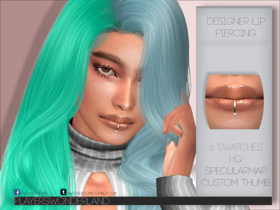 Designer Lip Piercing