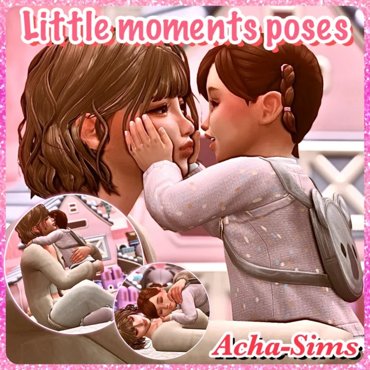 Acha Little moments poses (Female&Toddler)