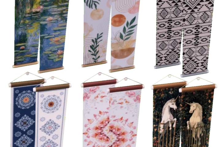 Long Paired Tapestries