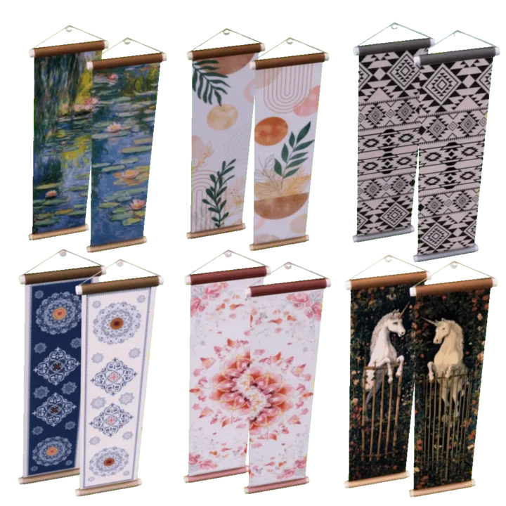 Long Paired Tapestries