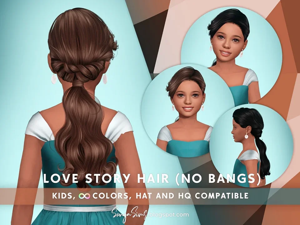 SONYASIMS - LOVE STORY HAIR KIDS (NO BANGS)