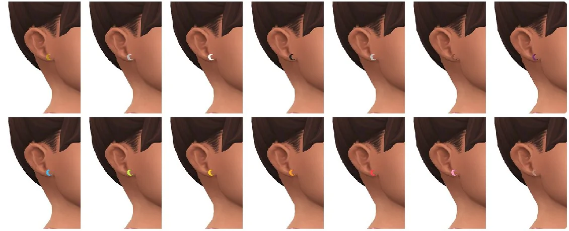 LUNA - toddler earrings
