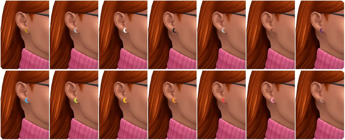 LUNA - adult earrings set