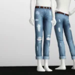 Cropped Roll-up Jeans 2017