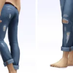 Cropped Roll-up Jeans 2017