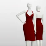Pencil Dress with Strap Neck 2017