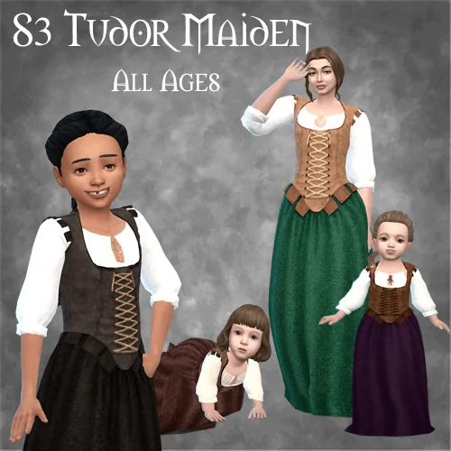 Tudor Maiden Outfit - Plain