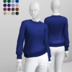Solid Wool Crewneck Sweater