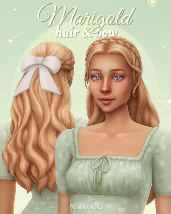 Marigold hair & bow