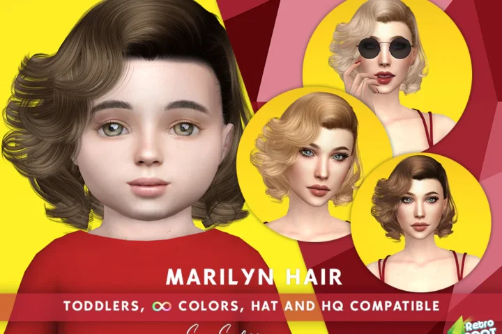 SONYASIMS - MARILYN HAIR TODDLERS