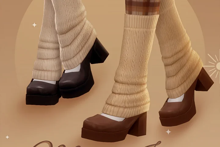 Mary Janes with leg warmers