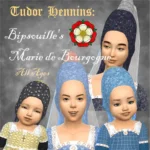 Tudor Headpiece: Bipsouille S2 Marie de Bourgogne Hennin