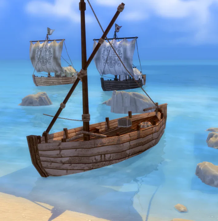 Kativip's Medieval Boat - 3 variations