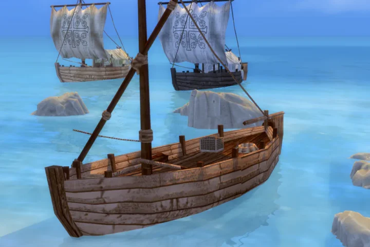 Kativip's Medieval Boat - 3 variations