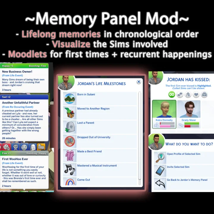 Memory Panel: a System for Lifelong Memories