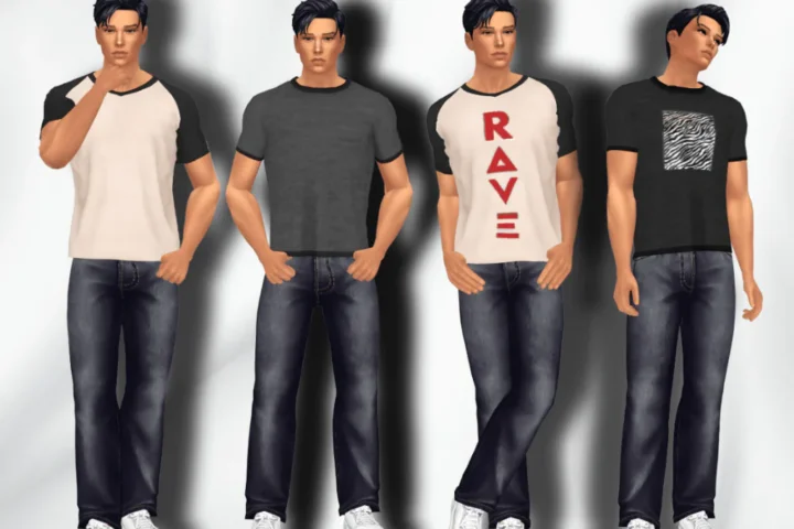 MEN TSHIRT SET / 4 ITEMS