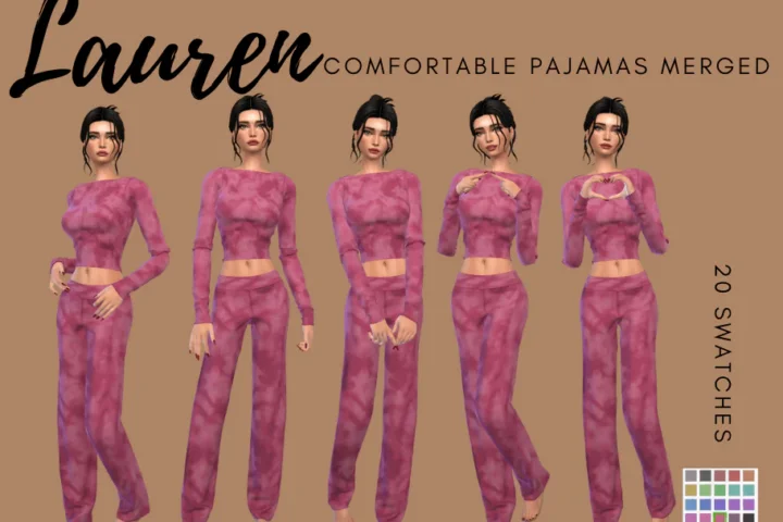 LAUREN COMFORTABLE PAJAMASs