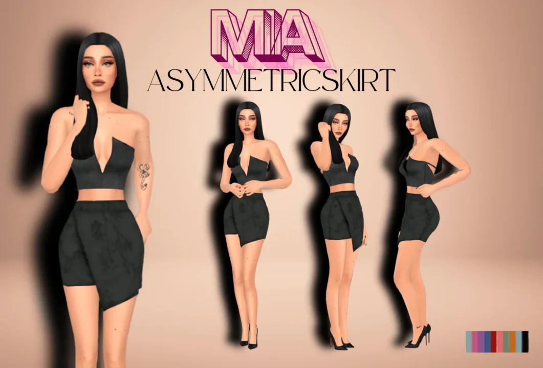 MIA ASYMMETRIC MINI SKIRT