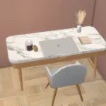 Minimal wood - marble office desk