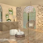 Wood mirrored floors