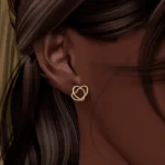 gold heart earrings v2