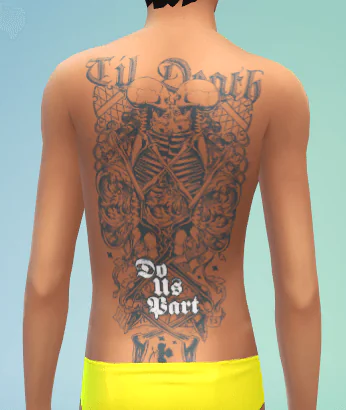 Love Beyond Death Male Tattoo BAse Game