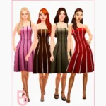 Woman Dress - Elina - Lines