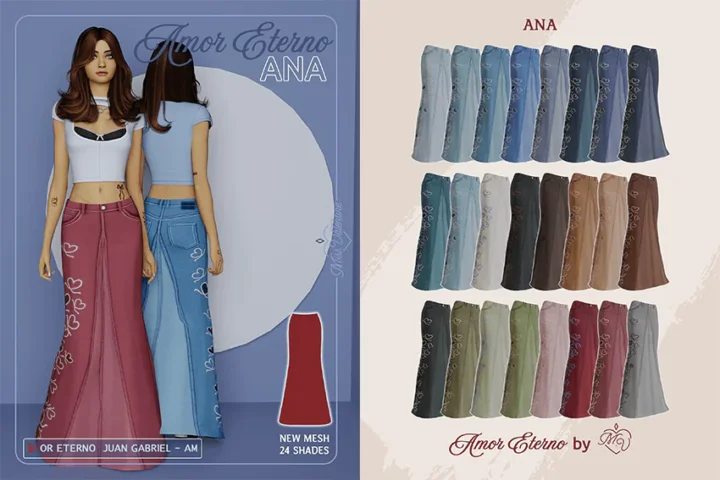 Ana long skirt