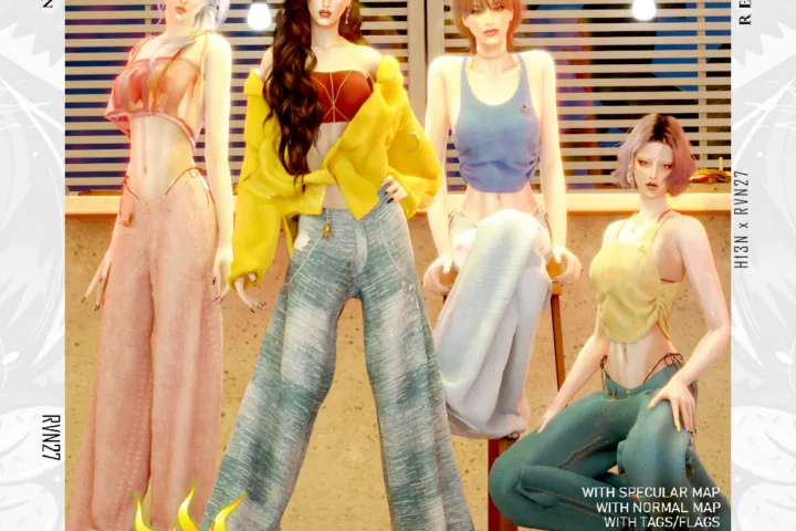 Loose Wide Leg Charm Pants