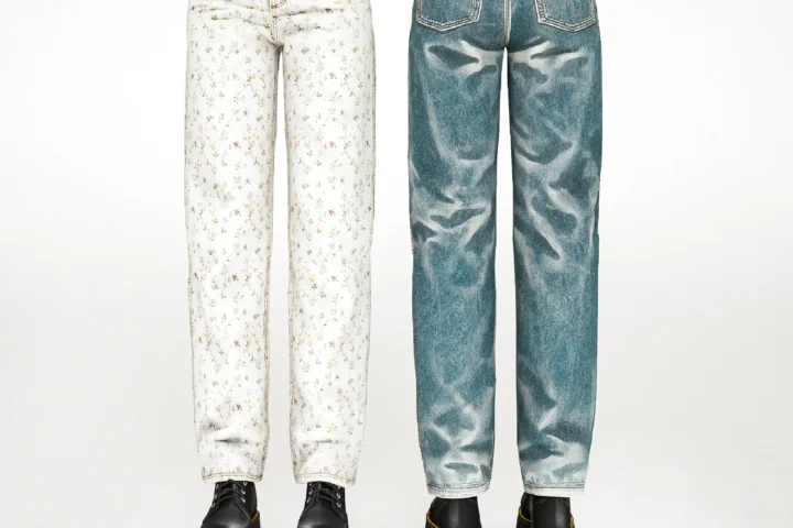Джинсы - Belted Straight Pants