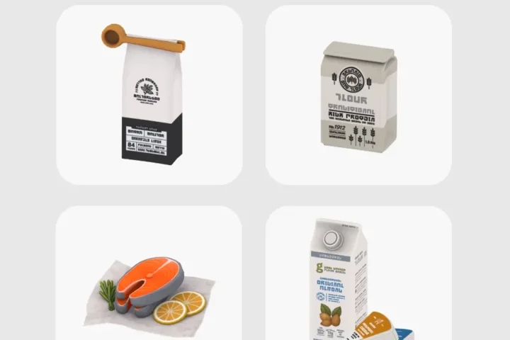Набор декоративной еды "Kitchen Staples - Aesthetic Grocery