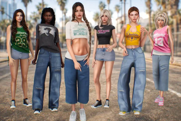 Уличная одежда для симочек "Downtown Dolls Collection"