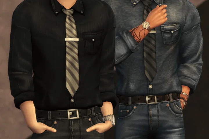 Martine Shirt & Mattie Denim Shirt