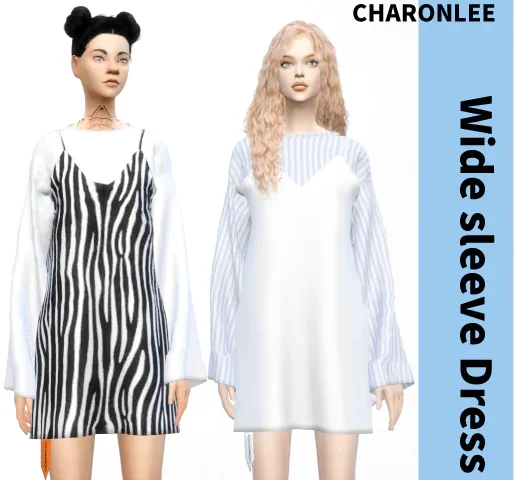 Wide Sleeve Dress