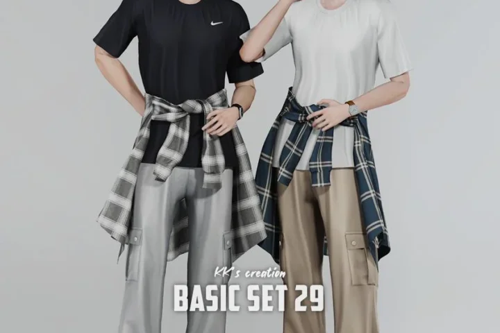 Повседневный комплект для симов "Basic set 29"