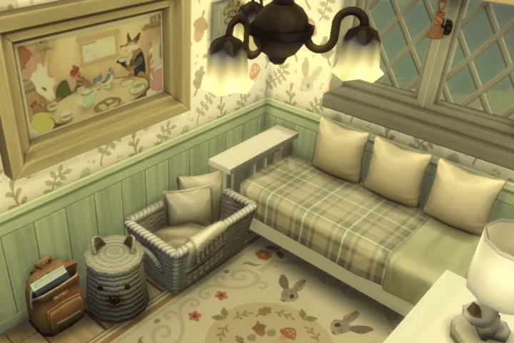 Little Green Cottage Themed Bedroom