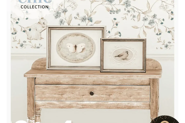 Sims4Luxury - Shabby Chic - Framed wall + standing arts