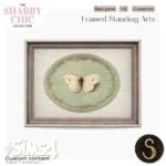 Sims4Luxury - Shabby Chic - Framed wall + standing arts
