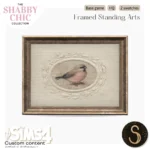 Sims4Luxury - Shabby Chic - Framed wall + standing arts