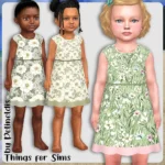Toddler Sage Green Summer Dress