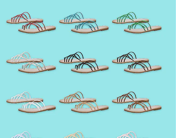 Cane ancient Greek sandals