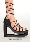 Lace up platform sandals