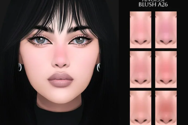 Косметика и линзы "BLUSH A26, Lipstick A169, Eyeliner A152 & EYES A183"