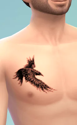 Raven's Flight Male Tattoo Base Game