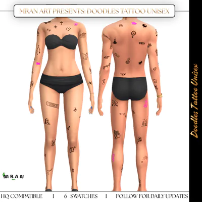 Doodles Tattoo Unisex