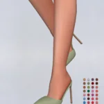 Slider Sleek Heeled Flip Shoes Set