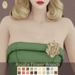 Rosalie Flower Brooch